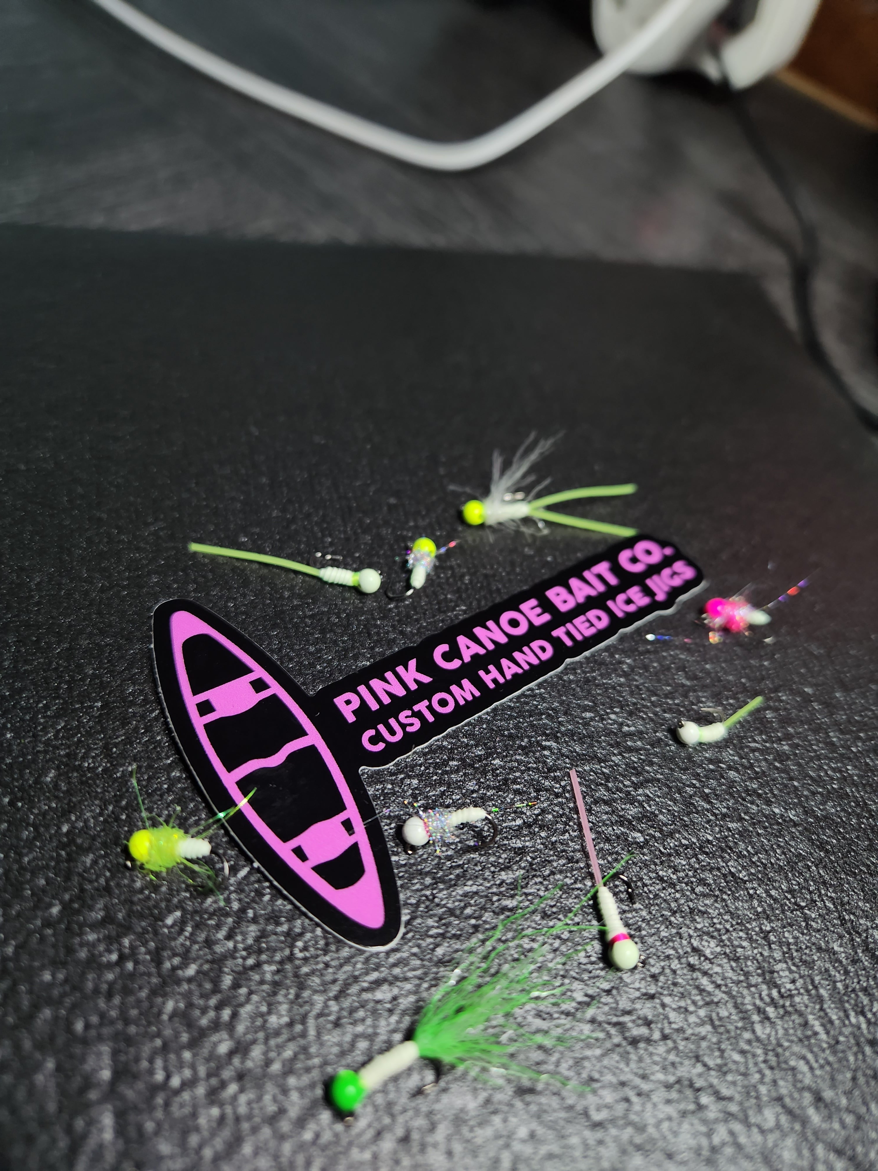 Vinyl Sticker Pink Canoe Bait Co Vinyl Sticker Pink Canoe Bait Co